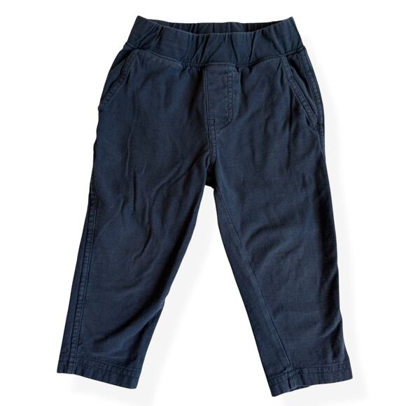 Tea Collection Navy Blue Cotton Pants 2 - Picture 1 of 6
